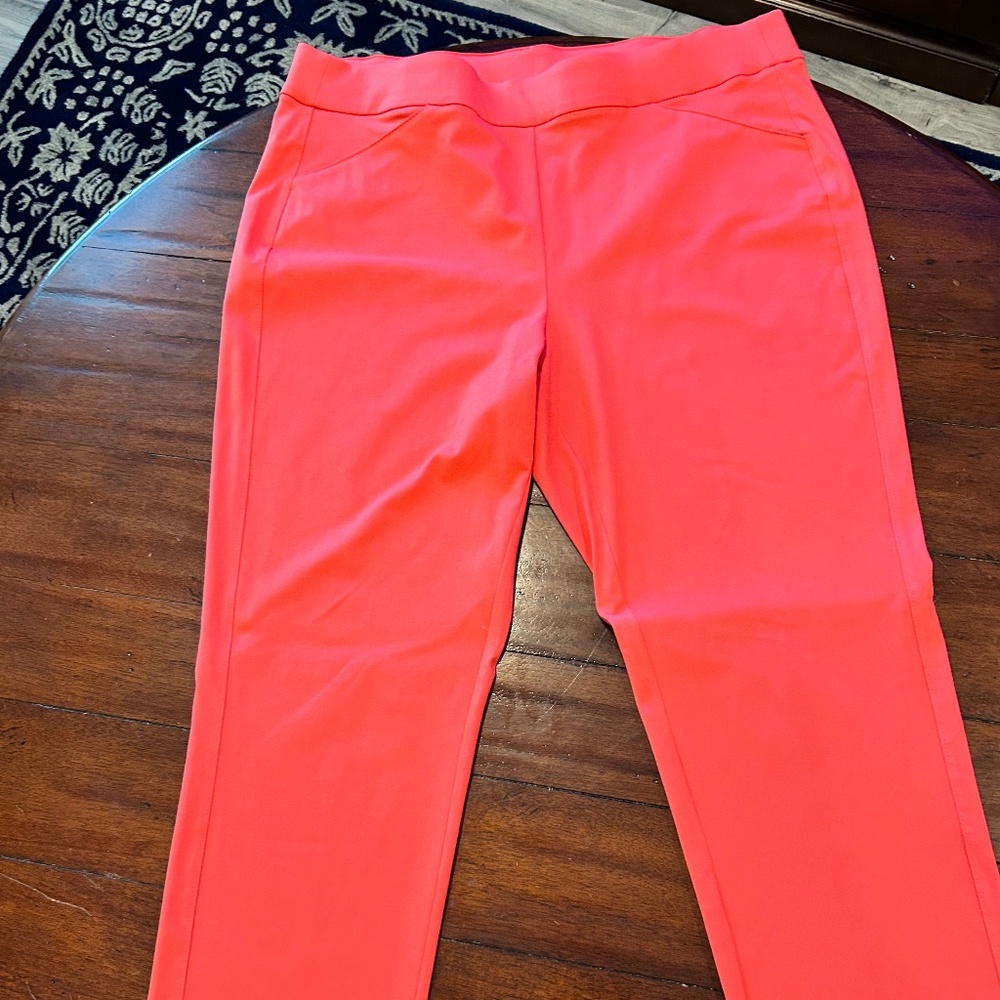 Chico Travellers Coral Soft Pants Size 14